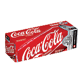 Coca-Cola Classic Cola 12 Oz Stock & Family Fridge Pack Left Picture
